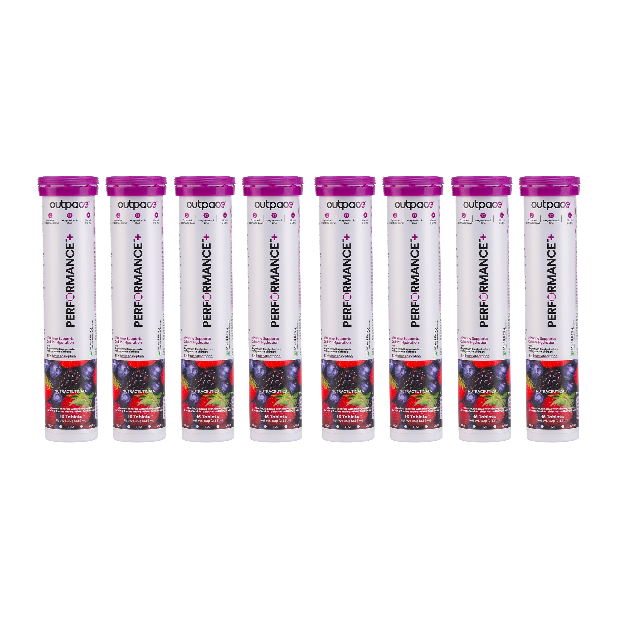 Performance+ Combo Pack — 8x Mixed Berry (8 Tubes)