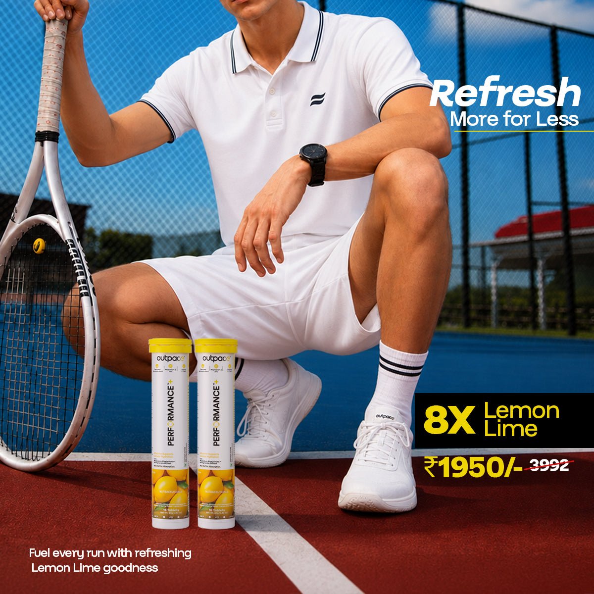 Performance+ Combo Pack — 8x Lemon Lime (8 Tubes) - Outpace