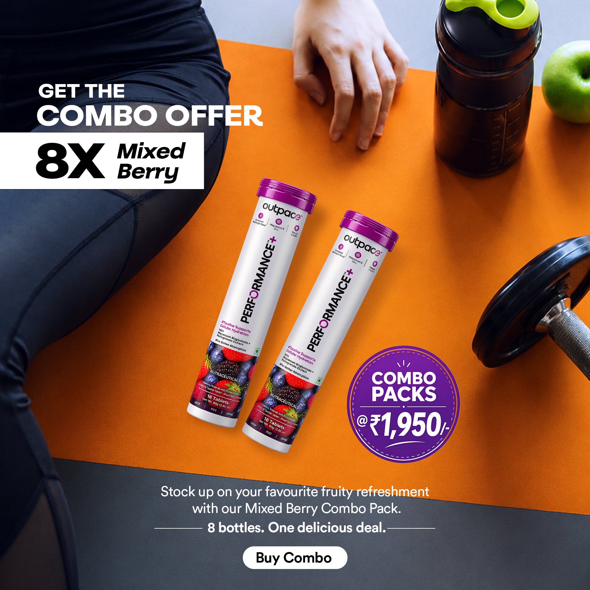 Performance+ Combo Pack — 8x Mixed Berry (8 Tubes)