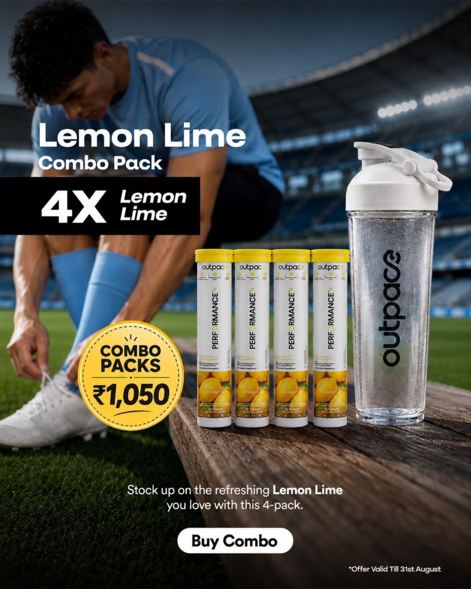 Performance+ Combo Pack — 4x Lemon Lime (4 Tubes) - Outpace